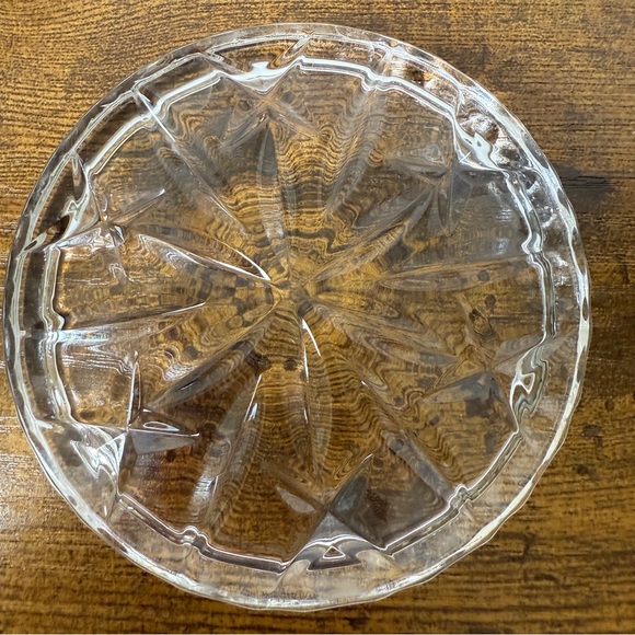 2 Vintage Crystal Glass Star Coasters Barware Vamp Gothic Granny Cottage Trinket - Picture 5 of 6